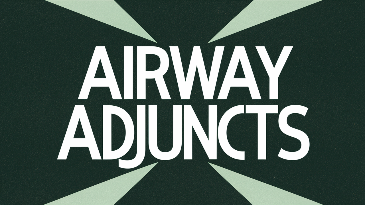 Airway Adjuncts and Techniques for First Aid