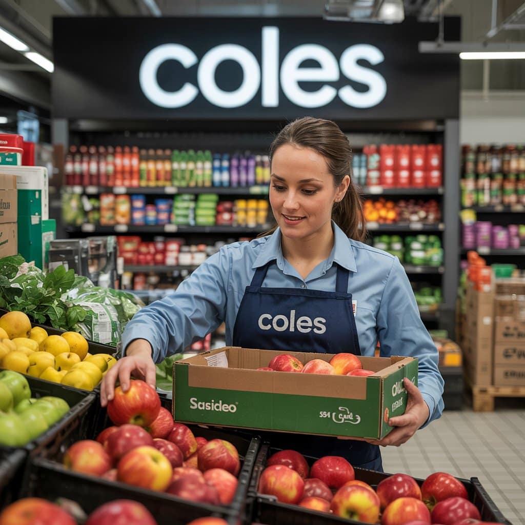 coles worker manual handling