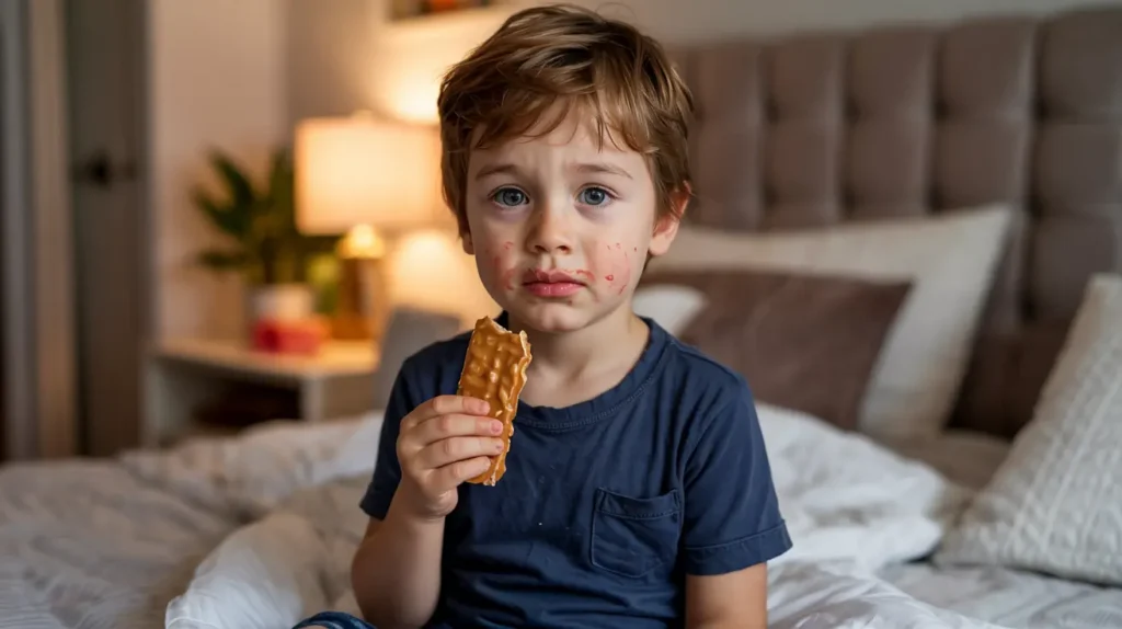 kid with anaphylaxis